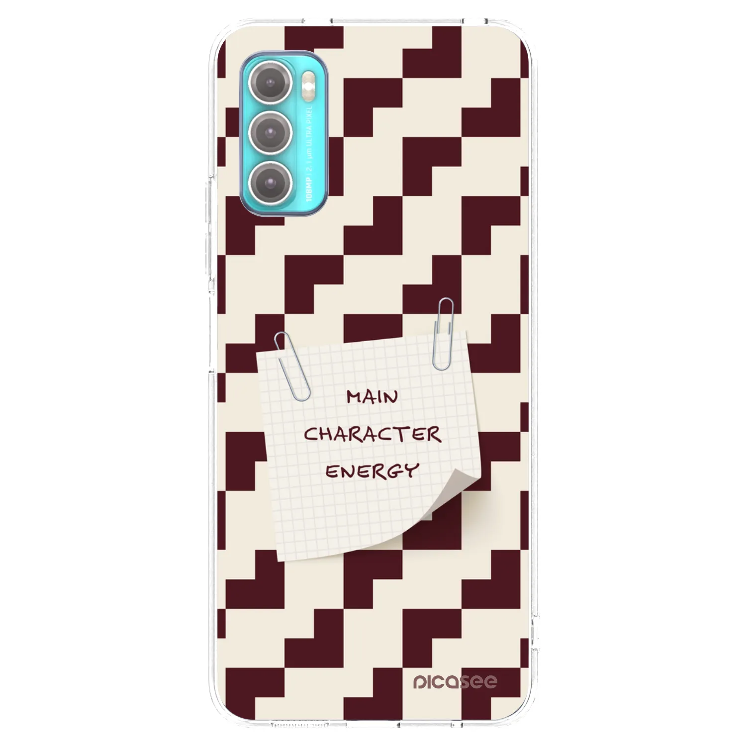 Picasee silikónový prehľadný obal pre Motorola Moto G60 - Lead Role