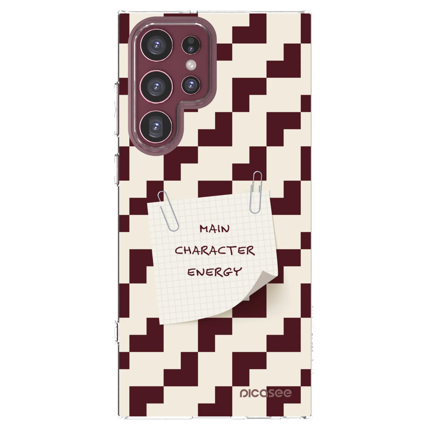 Picasee silikónový prehľadný obal pre Samsung Galaxy S22 Ultra 5G - Lead Role
