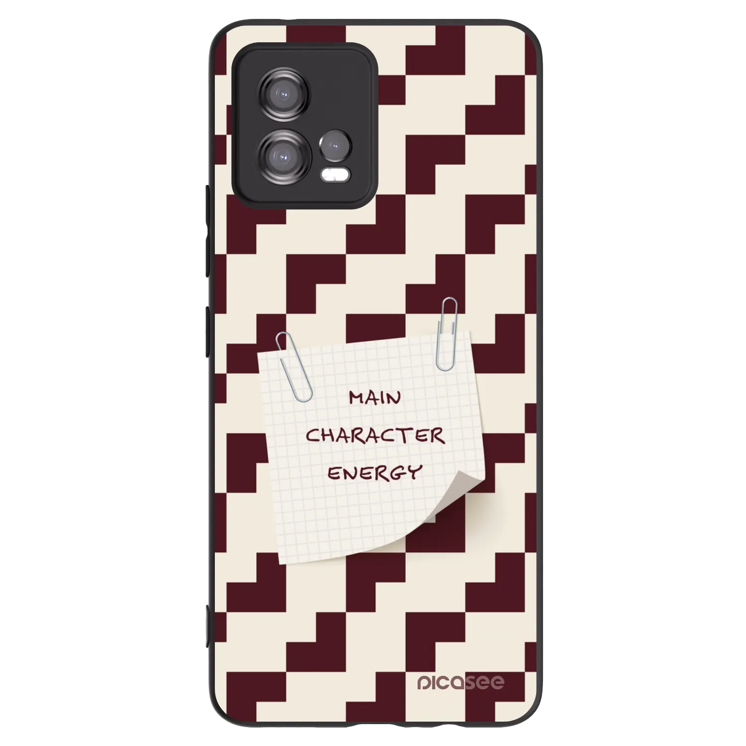 Picasee silikónový čierny obal pre Motorola Moto G72 - Lead Role