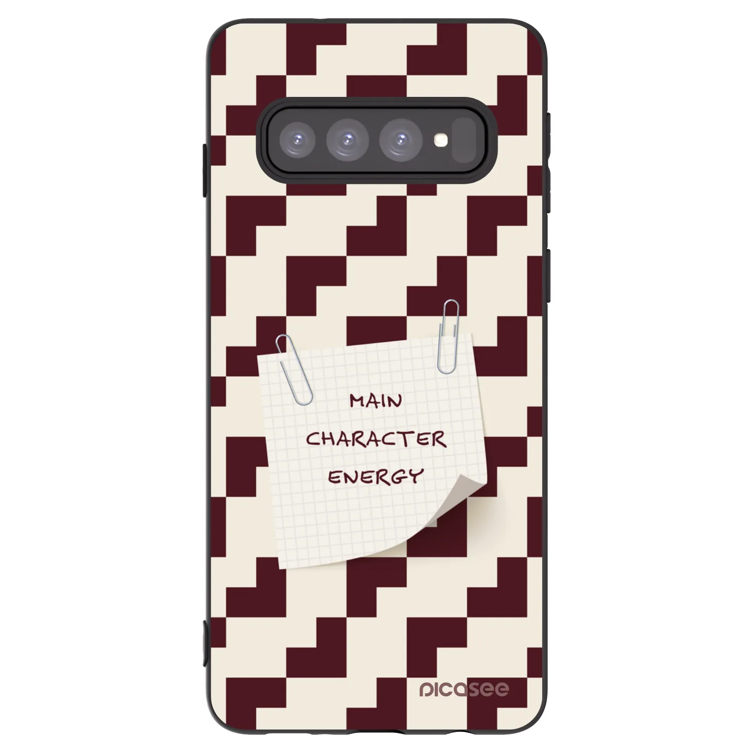 Picasee silikónový čierny obal pre Samsung Galaxy S10 G973 - Lead Role