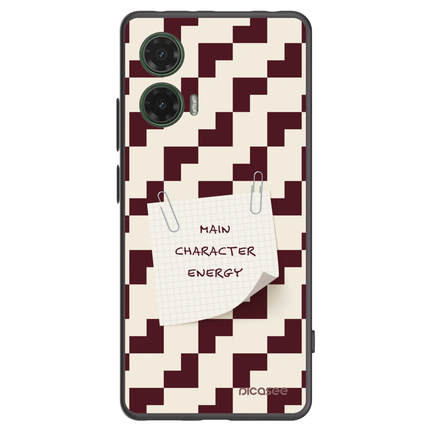 Picasee silikónový čierny obal pre Motorola Moto G35 5G - Lead Role