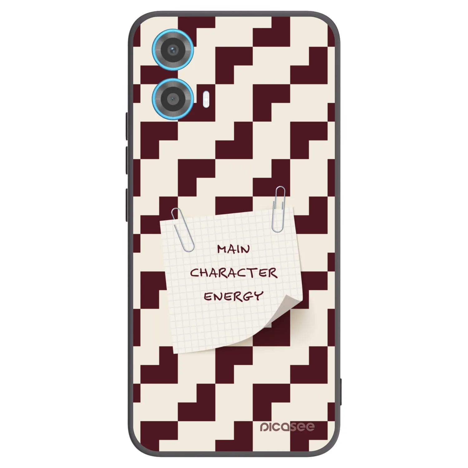 Picasee silikónový čierny obal pre Motorola Moto G34 5G - Lead Role
