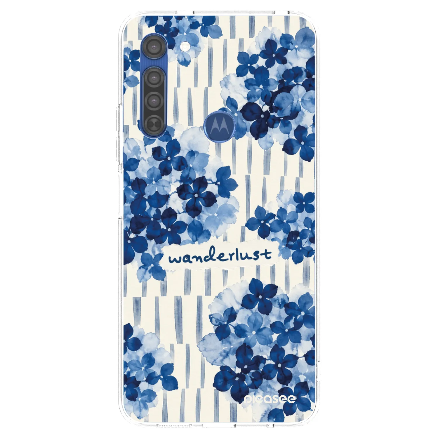 Picasee silikónový prehľadný obal pre Motorola Moto G8 - Azorea