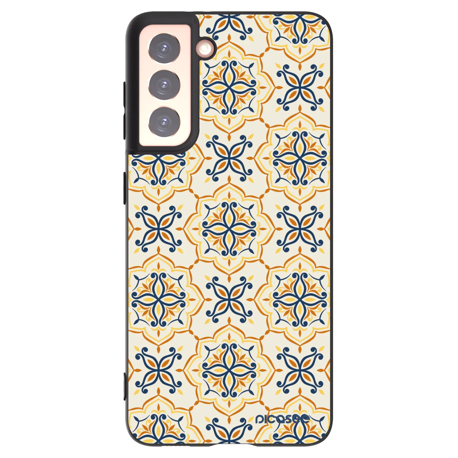 Picasee silikónový čierny obal pre Samsung Galaxy S21 5G G991B - Majolica