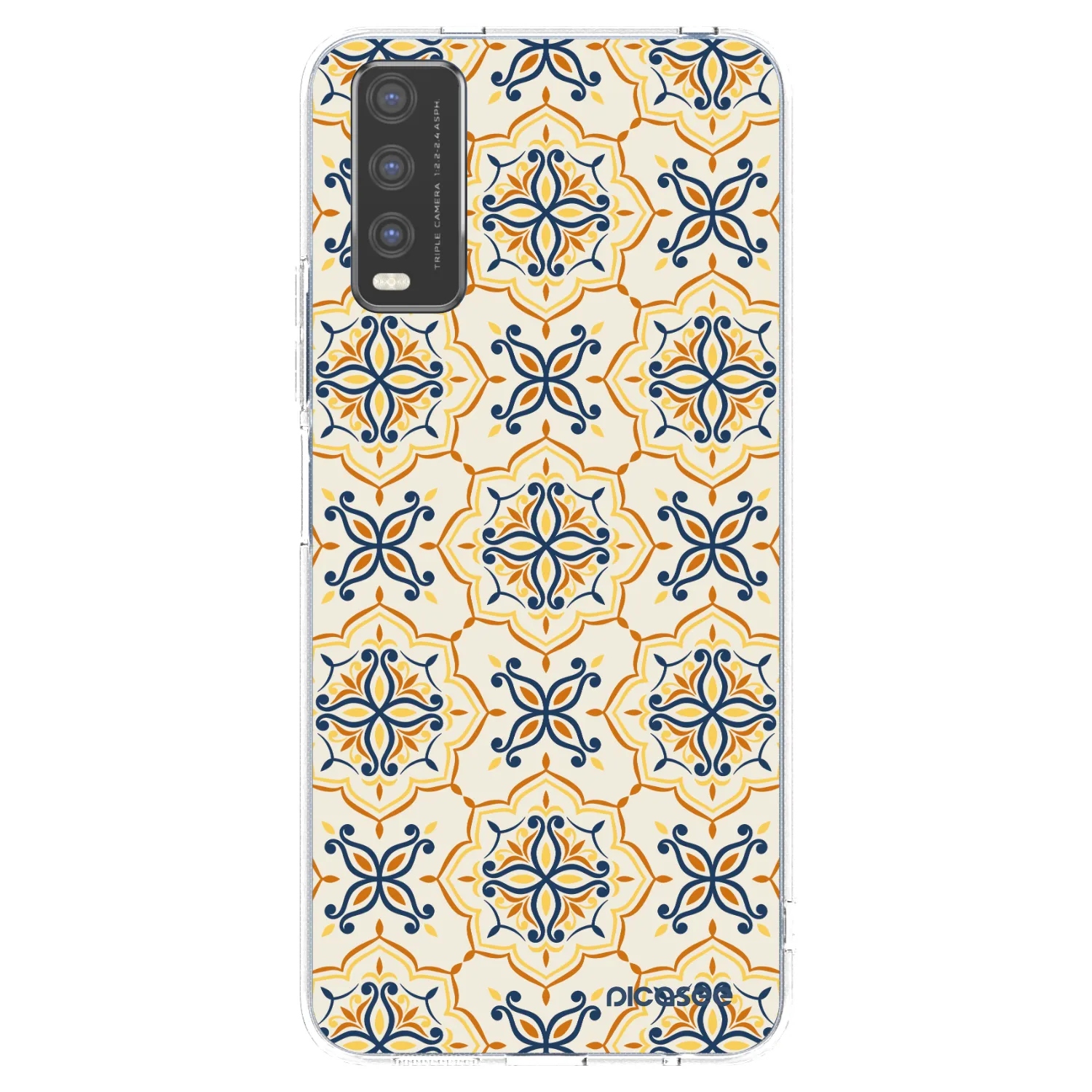Picasee silikónový prehľadný obal pre Vivo Y20s - Majolica