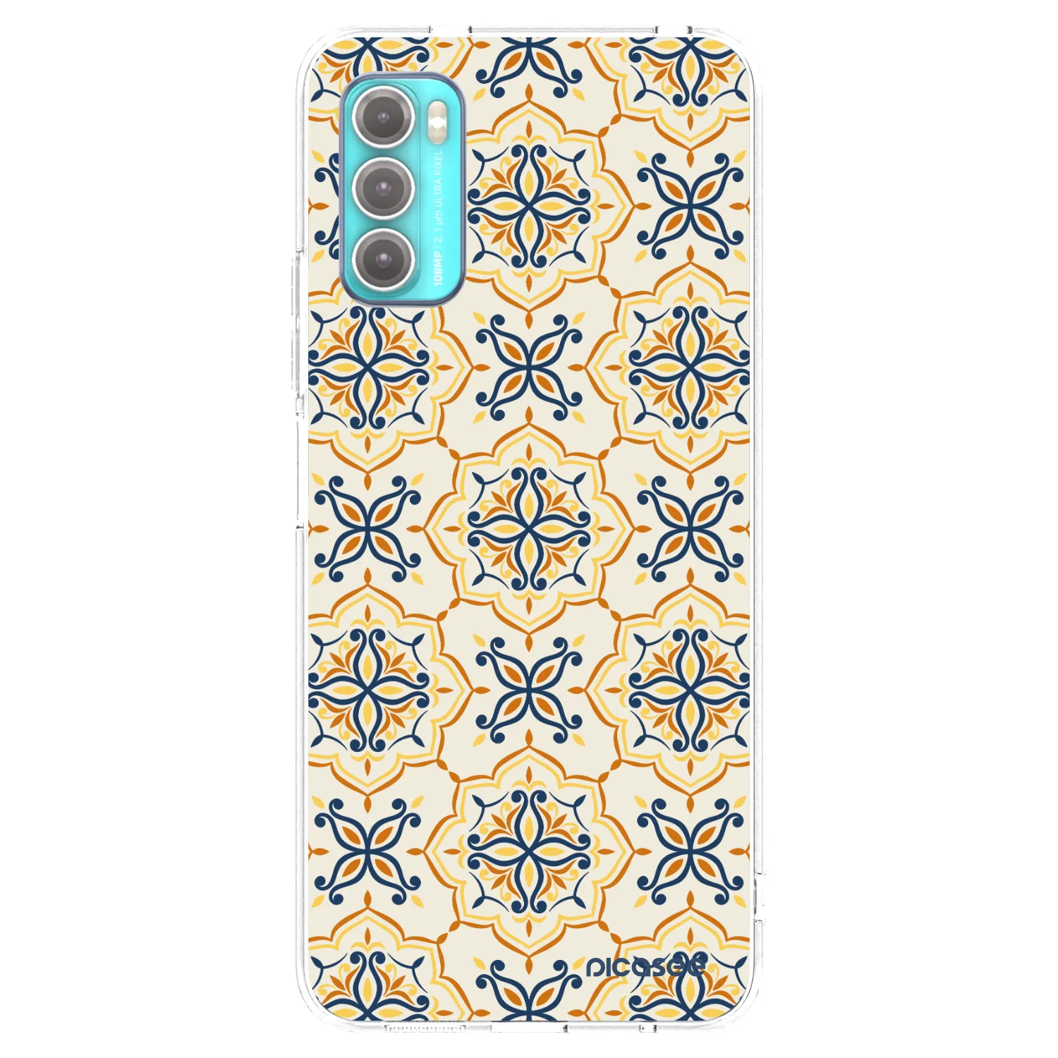 Picasee silikónový prehľadný obal pre Motorola Moto G60 - Majolica