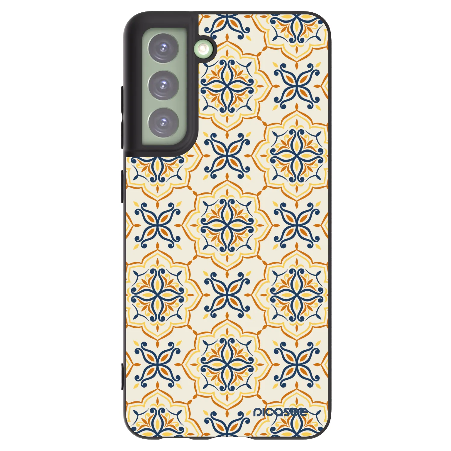 Picasee silikónový čierny obal pre Samsung Galaxy S21 FE 5G - Majolica
