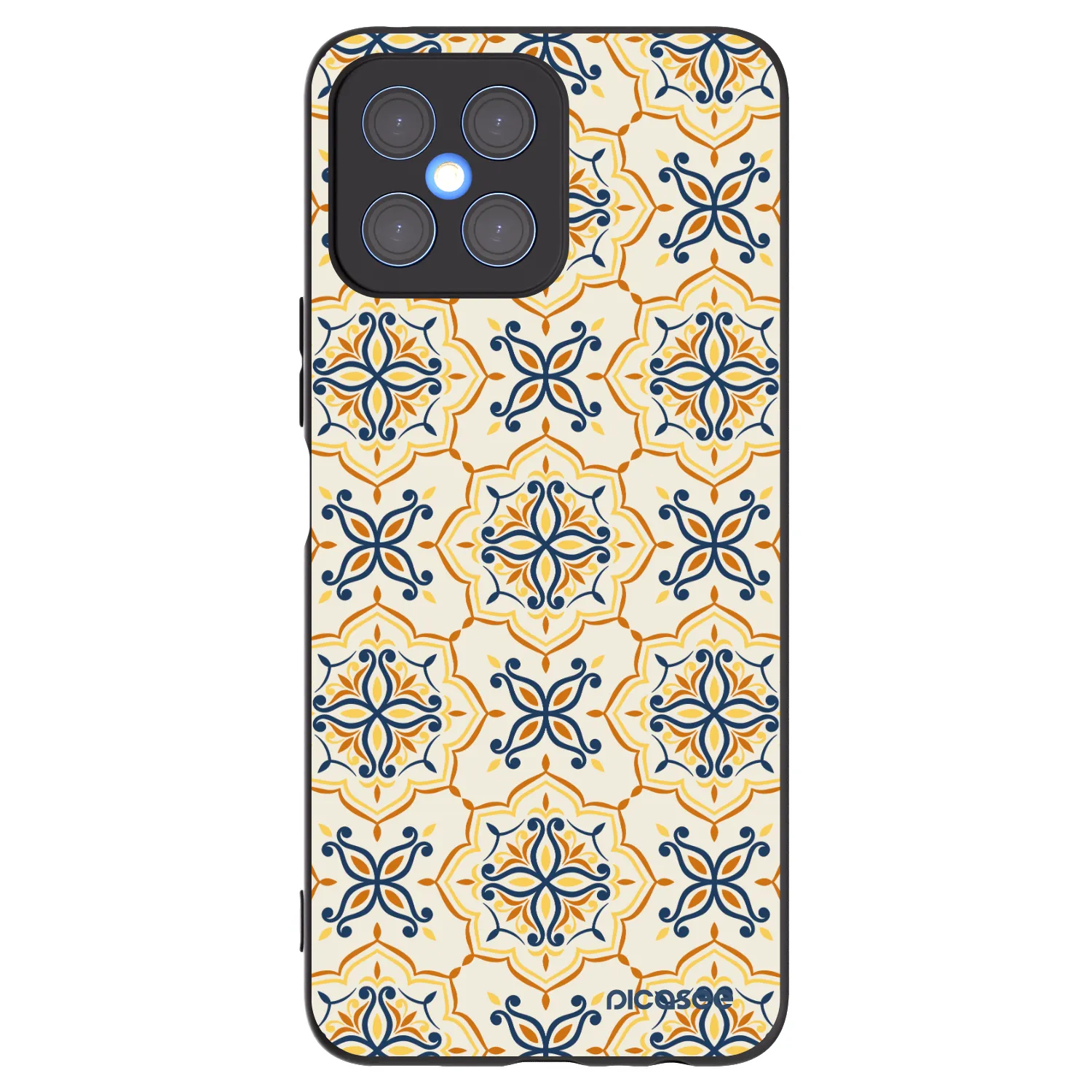 Picasee silikónový čierny obal pre Honor X8 4G - Majolica