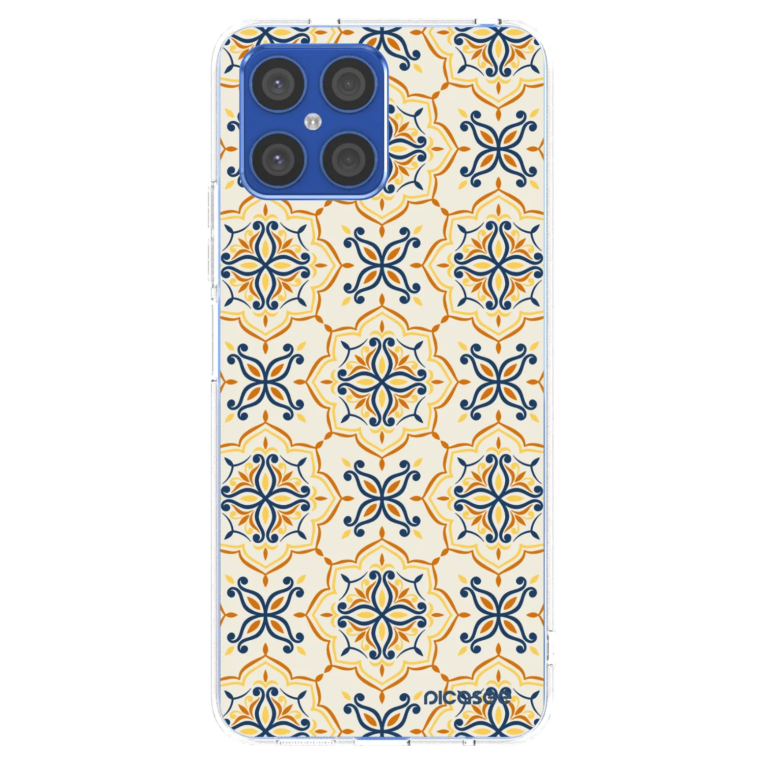Picasee silikónový prehľadný obal pre Honor X8 4G - Majolica