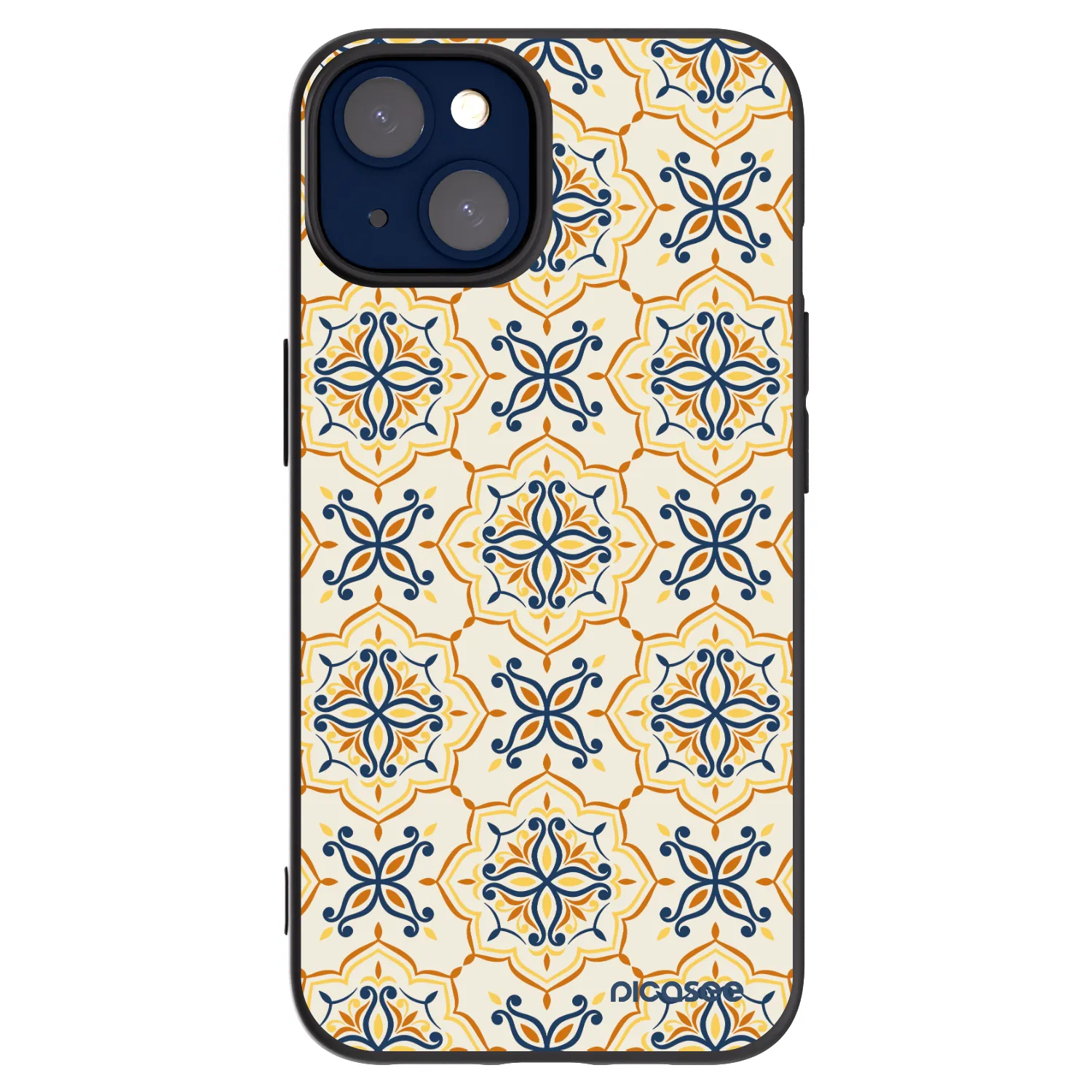Picasee silikónový čierny obal pre Apple iPhone 14 - Majolica