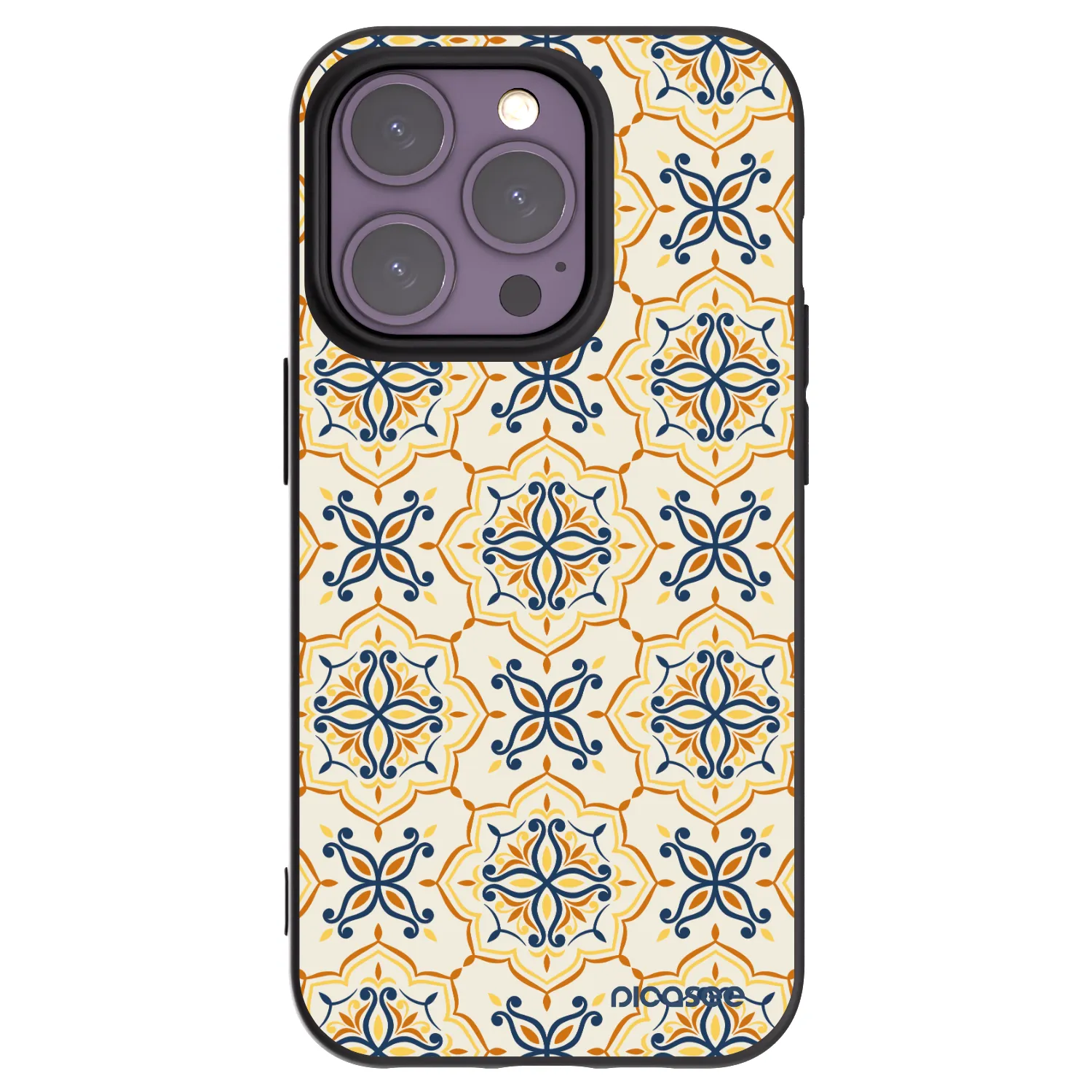 Picasee silikónový čierny obal pre Apple iPhone 14 Pro - Majolica