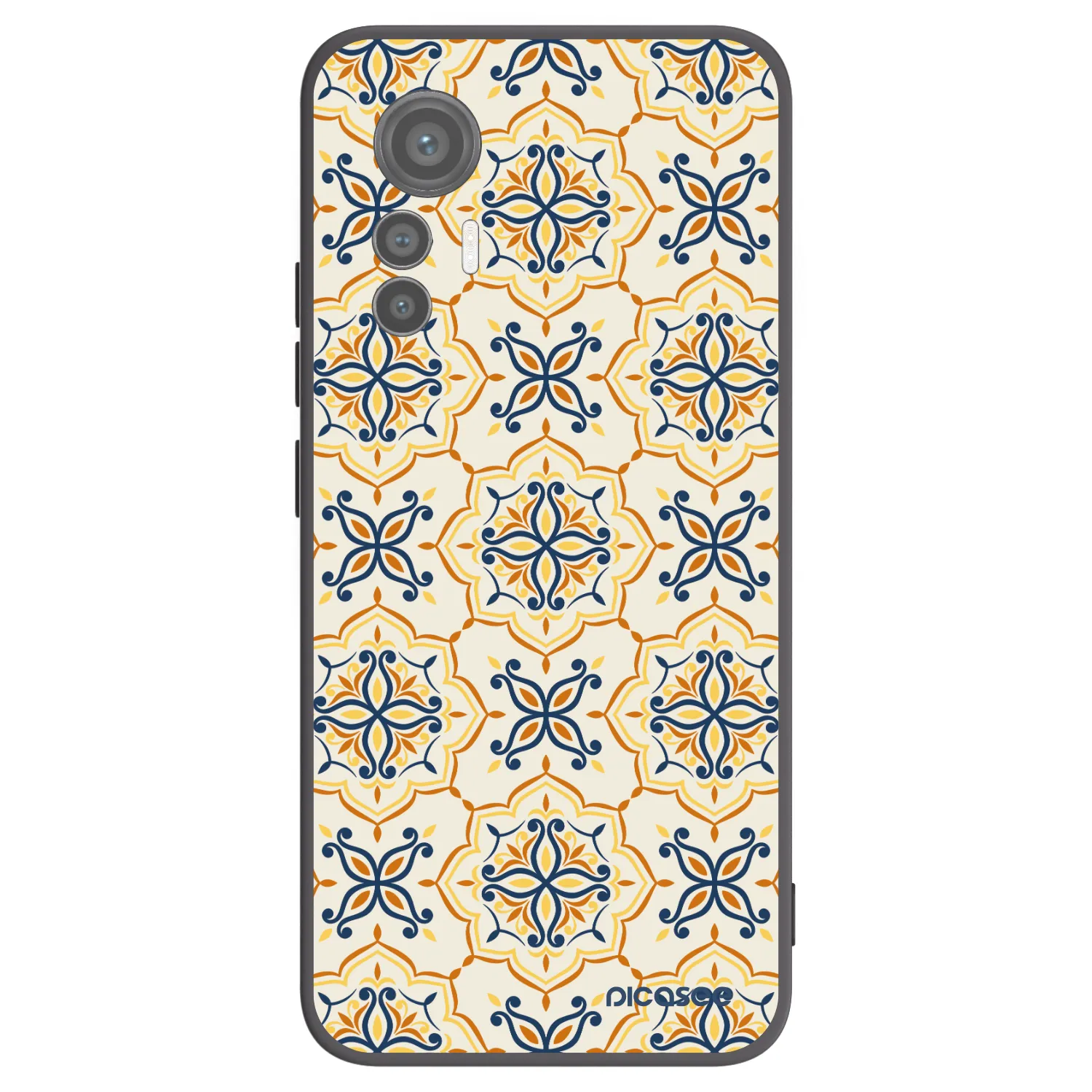 Picasee silikónový čierny obal pre Xiaomi 12 Lite - Majolica