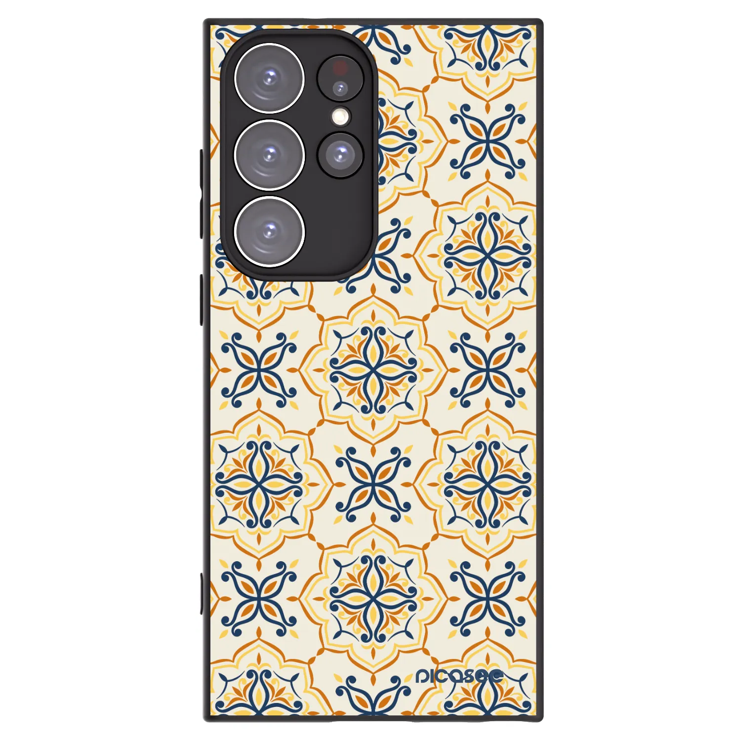 Picasee silikónový čierny obal pre Samsung Galaxy S23 Ultra 5G - Majolica