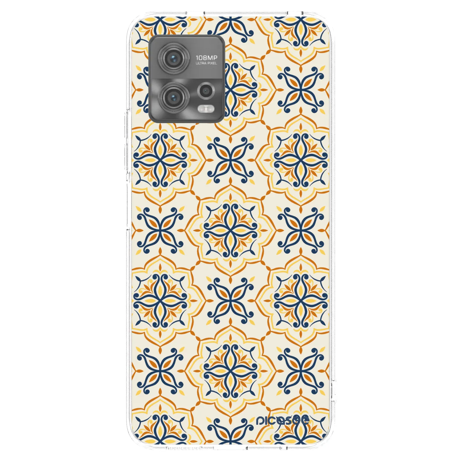 Picasee silikónový prehľadný obal pre Motorola Moto G72 - Majolica