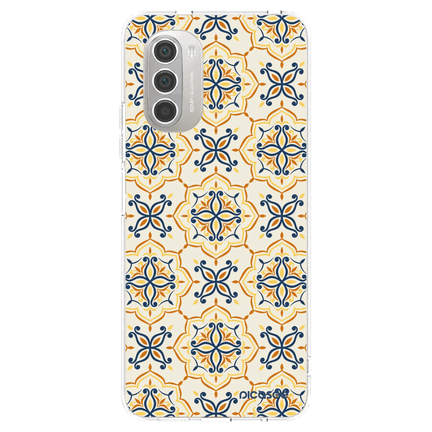 Picasee silikónový prehľadný obal pre Motorola Moto G51 - Majolica