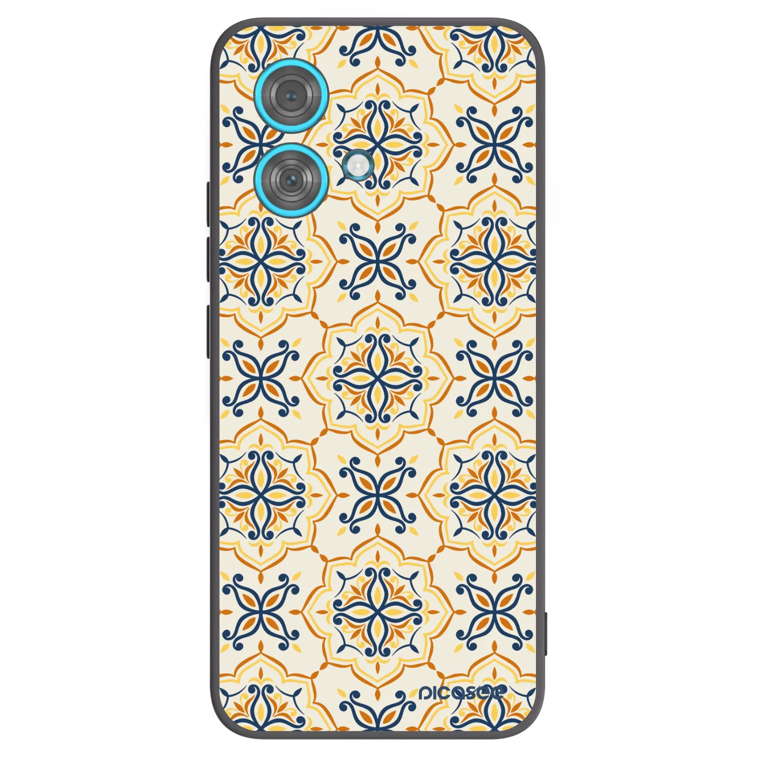 Picasee silikónový čierny obal pre Motorola Edge 40 Neo - Majolica