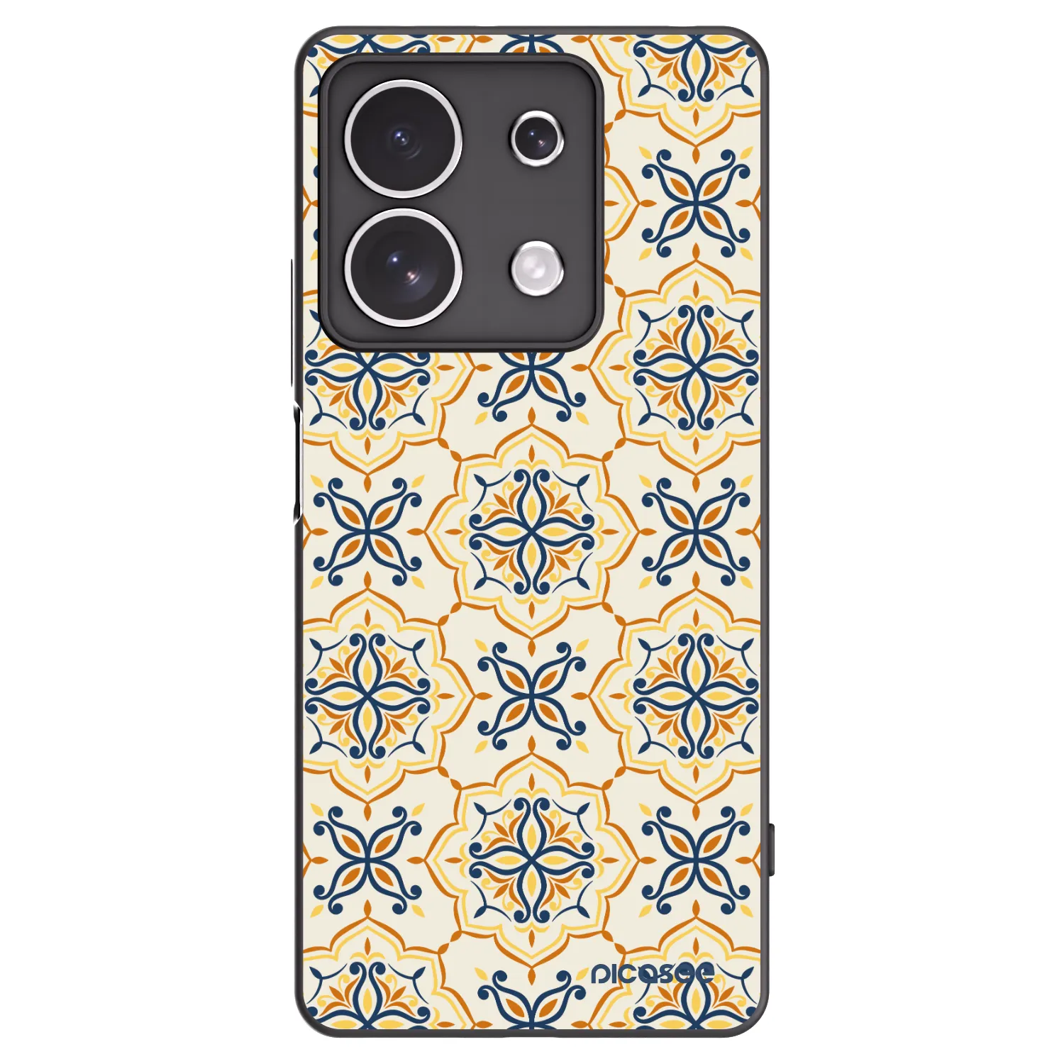 Picasee silikónový čierny obal pre Xiaomi Redmi Note 13 4G - Majolica