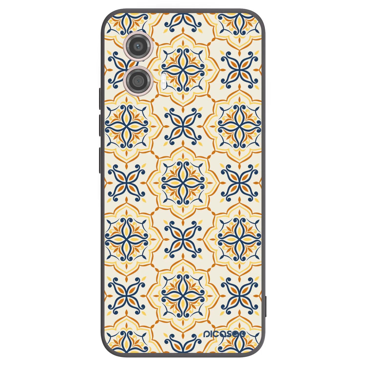 Picasee silikónový čierny obal pre Motorola Moto G53 5G - Majolica