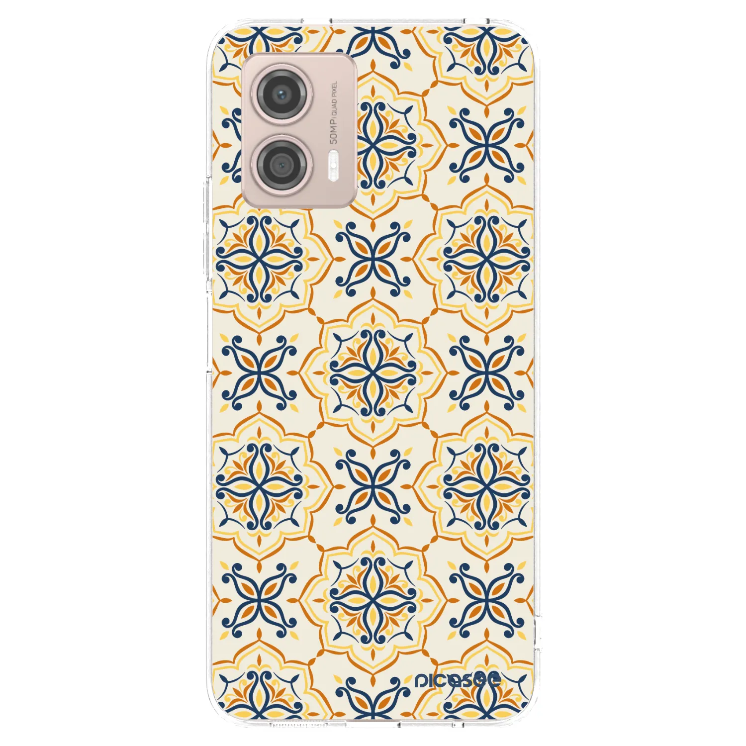 Picasee silikónový prehľadný obal pre Motorola Moto G53 5G - Majolica