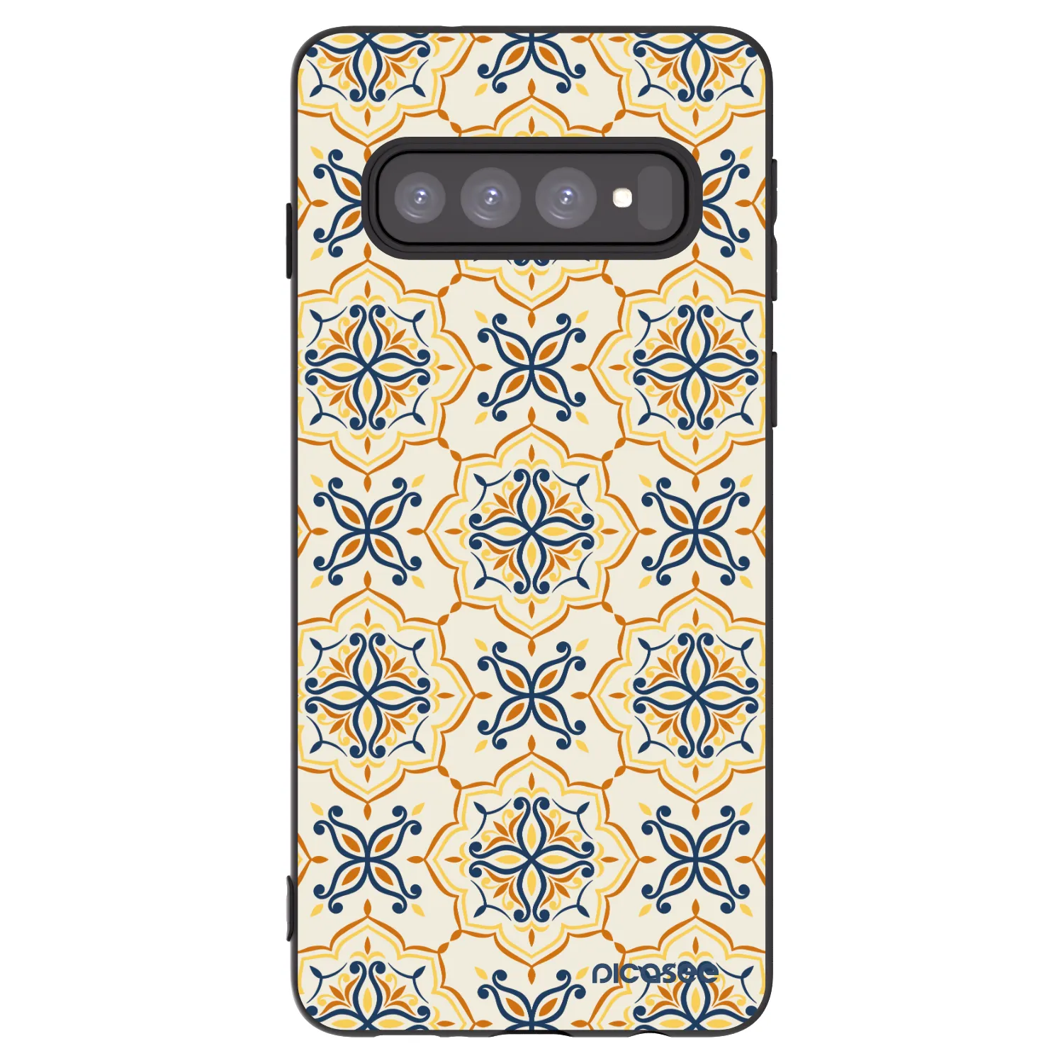 Picasee silikónový čierny obal pre Samsung Galaxy S10 G973 - Majolica