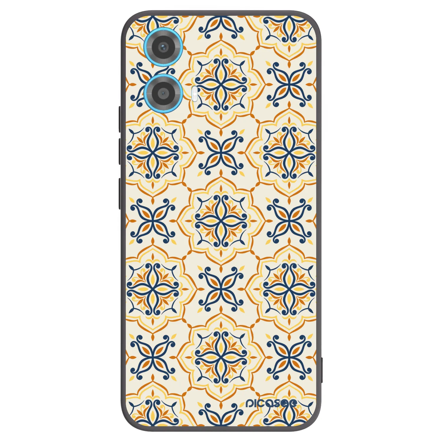 Picasee silikónový čierny obal pre Motorola Moto G34 5G - Majolica