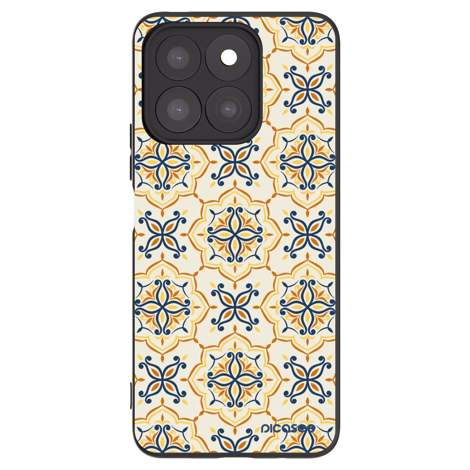 Picasee silikónový čierny obal pre Honor X8c - Majolica
