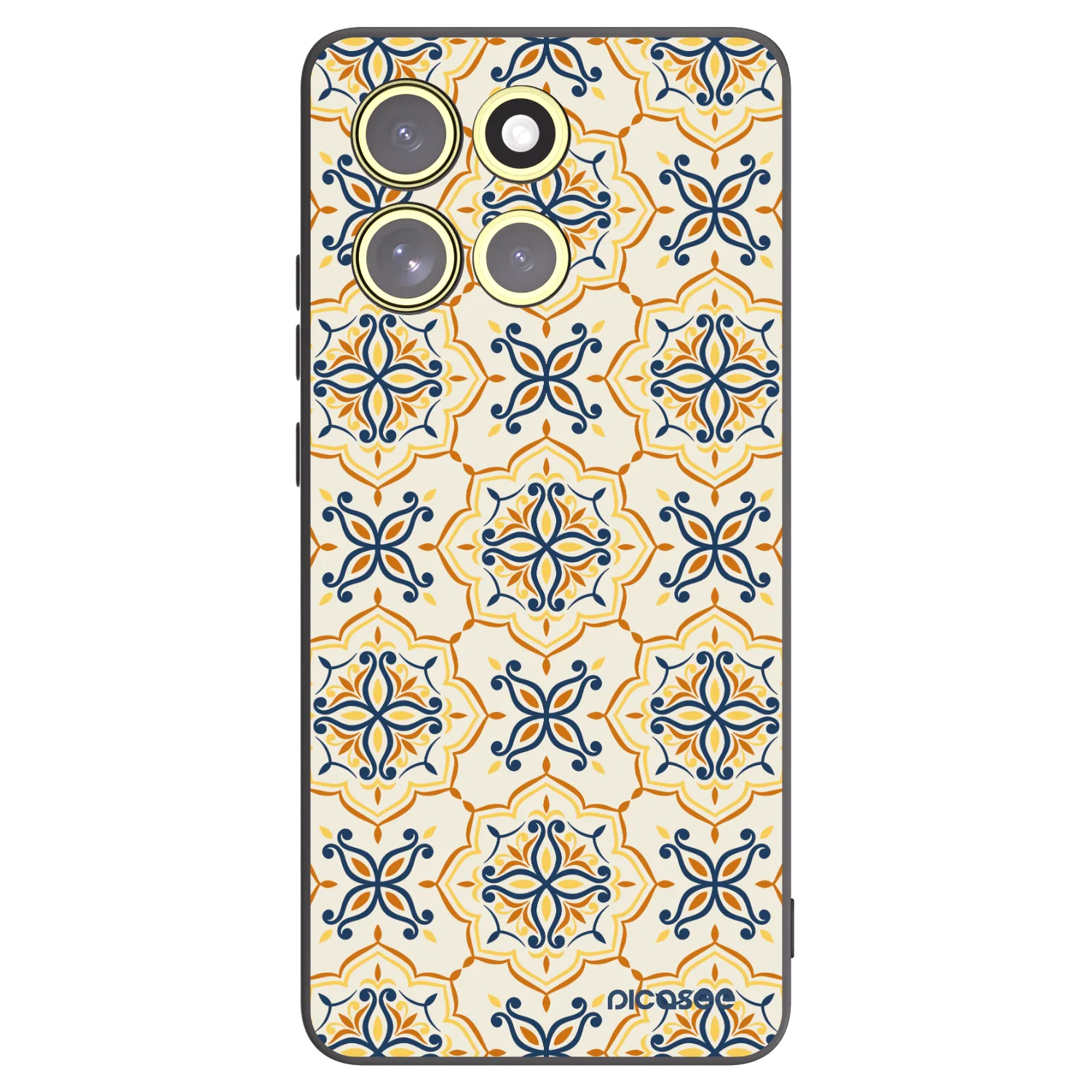 Picasee silikónový čierny obal pre Motorola Moto G86 Power 5G - Majolica
