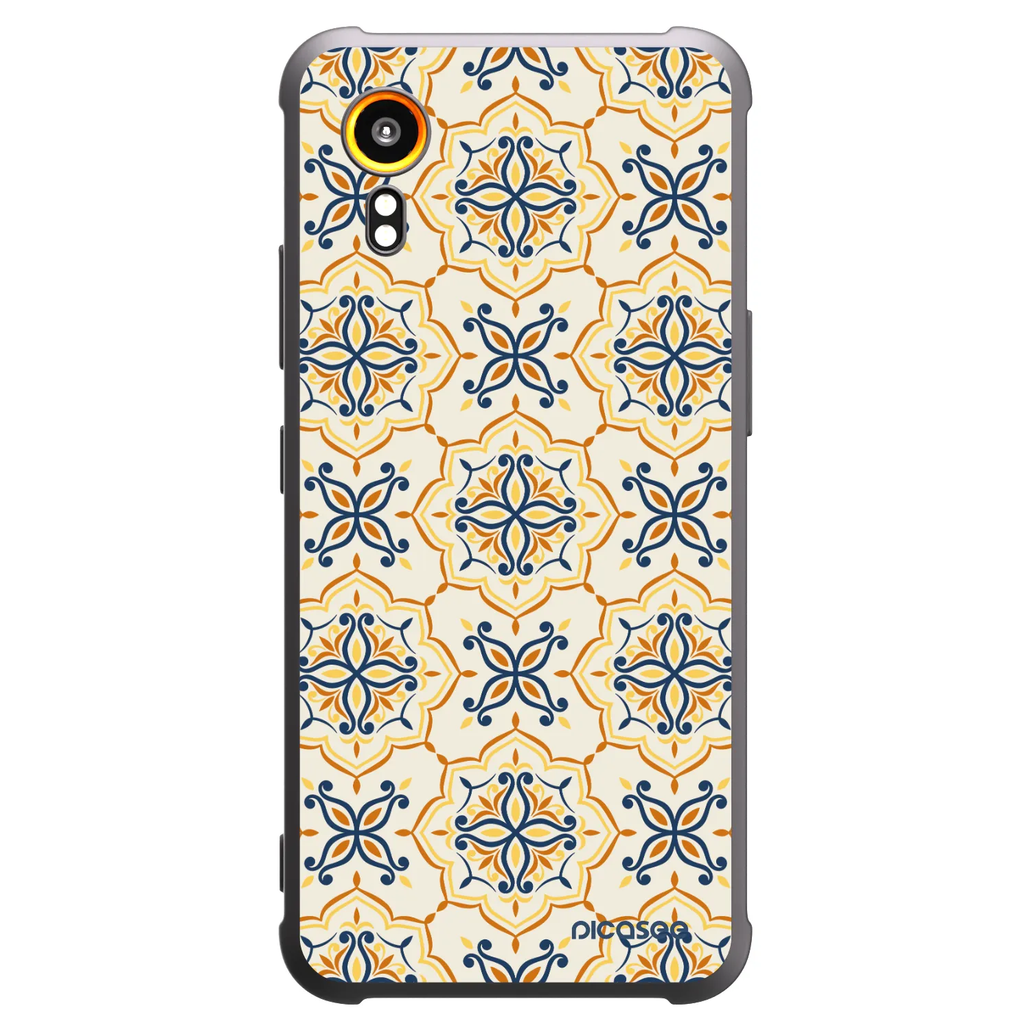 Picasee silikónový čierny obal pre Samsung Galaxy XCover 7 - Majolica