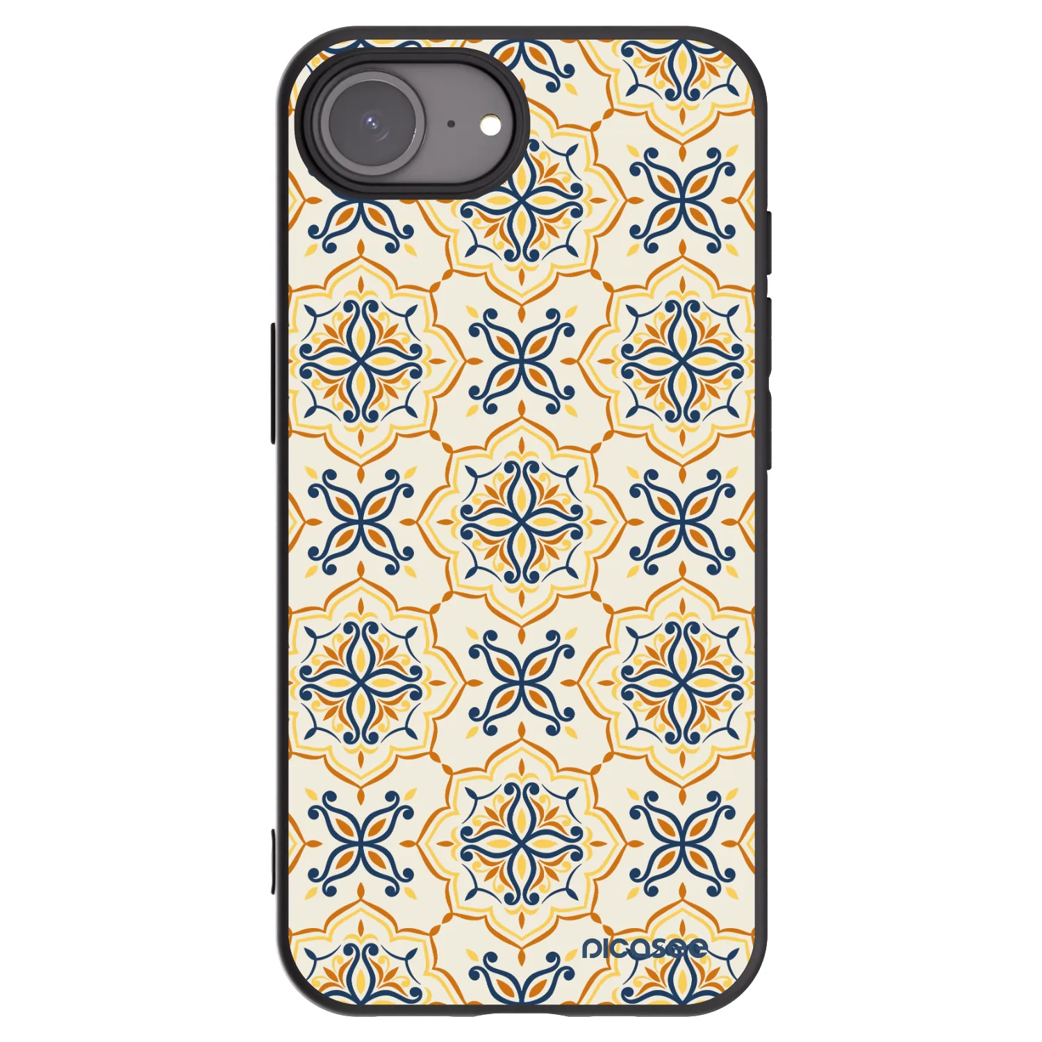 Picasee silikónový čierny obal pre Apple iPhone 17e - Majolica