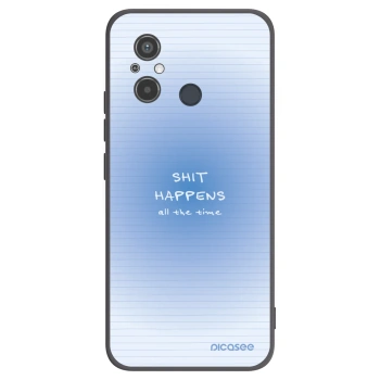 Picasee silikónový čierny obal pre Xiaomi Redmi 12C - Oops Memo