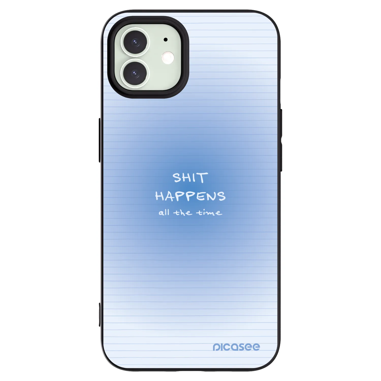 Picasee silikónový čierny obal pre Apple iPhone 12 - Oops Memo