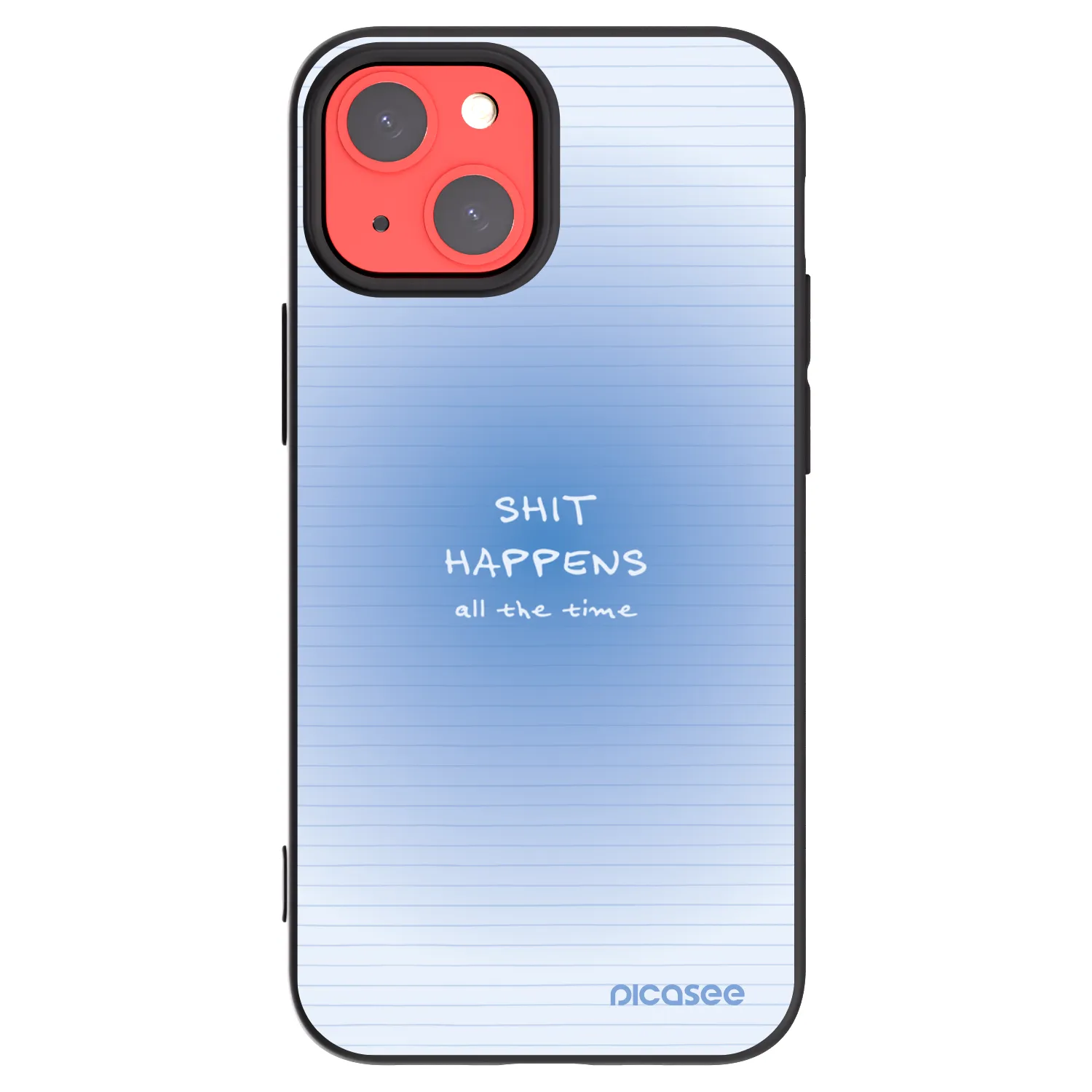 Picasee silikónový čierny obal pre Apple iPhone 13 mini - Oops Memo