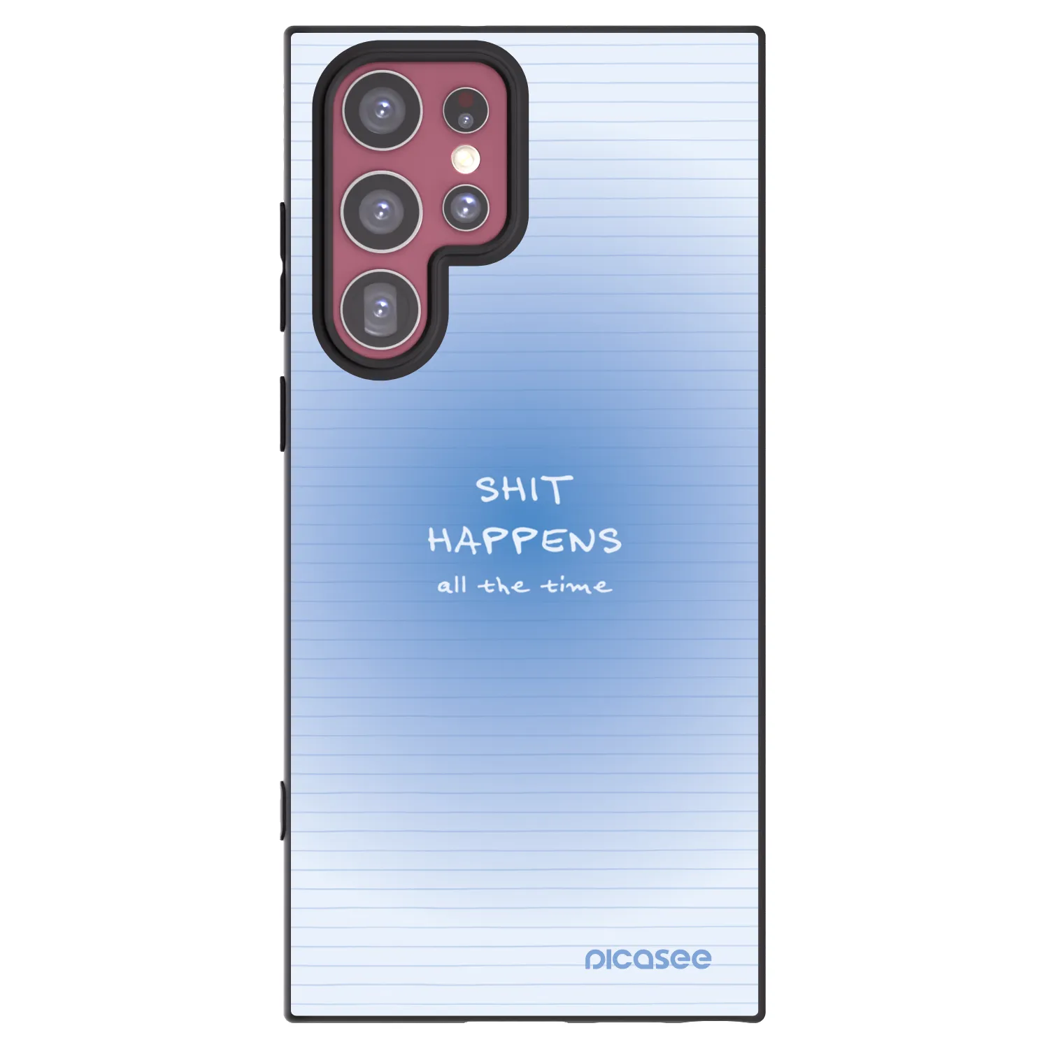 Picasee silikónový čierny obal pre Samsung Galaxy S22 Ultra 5G - Oops Memo