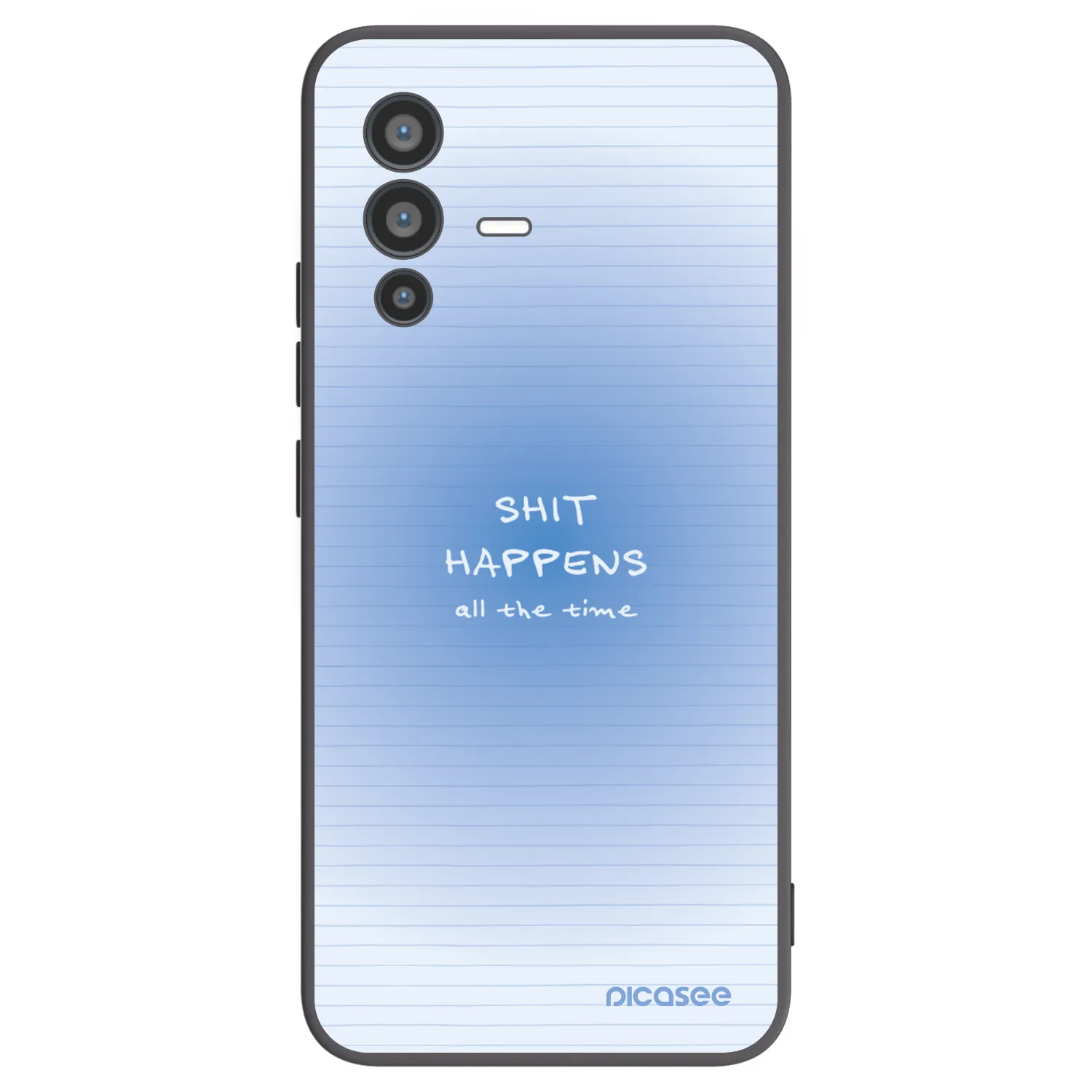 Picasee silikónový čierny obal pre Vivo V23 5G - Oops Memo