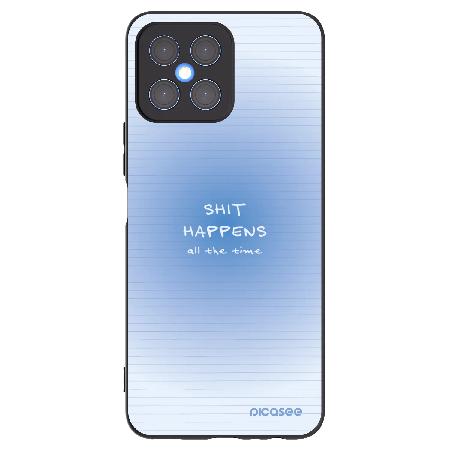 Picasee silikónový čierny obal pre Honor X8 4G - Oops Memo