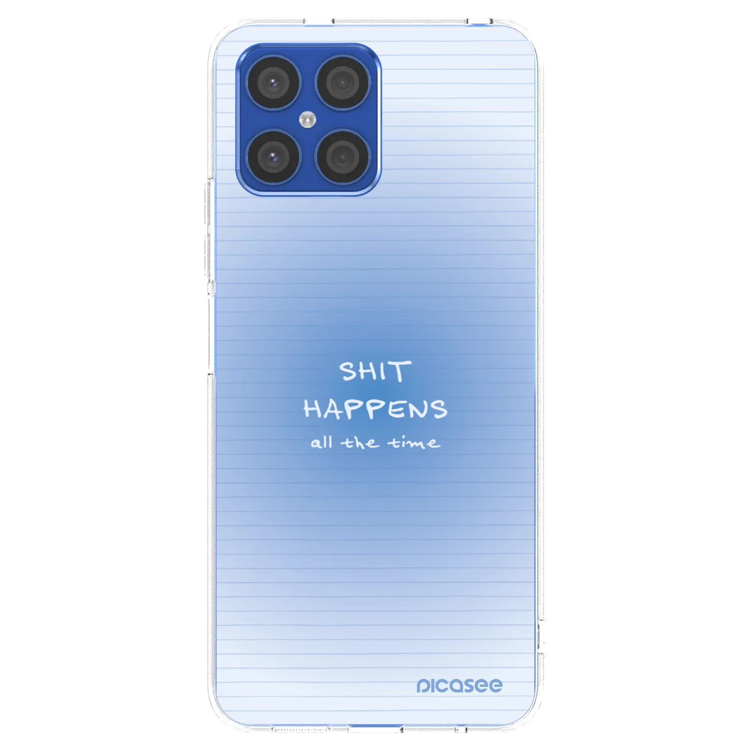 Picasee silikónový prehľadný obal pre Honor X8 4G - Oops Memo