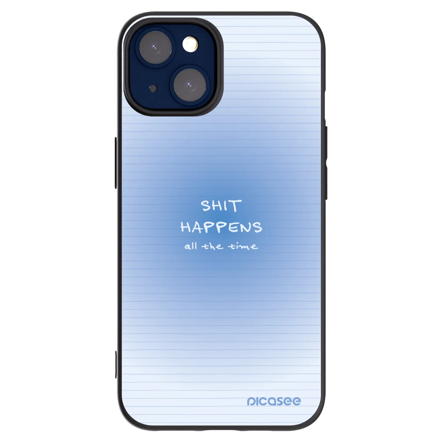 Picasee silikónový čierny obal pre Apple iPhone 14 - Oops Memo