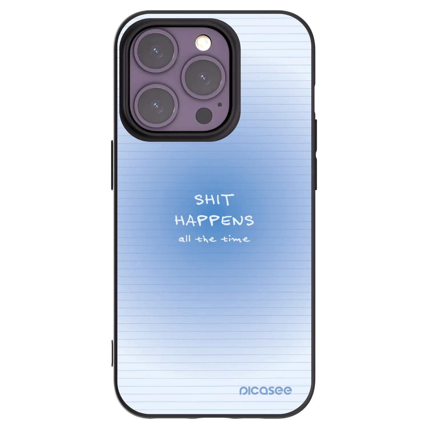 Picasee silikónový čierny obal pre Apple iPhone 14 Pro - Oops Memo