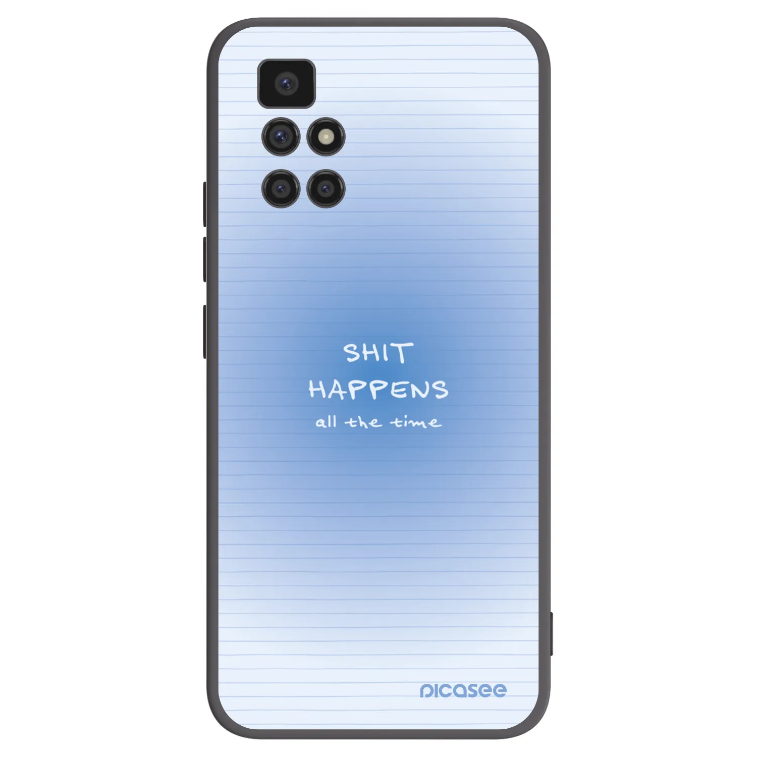 Picasee silikónový čierny obal pre Xiaomi Redmi 10 (2022) - Oops Memo