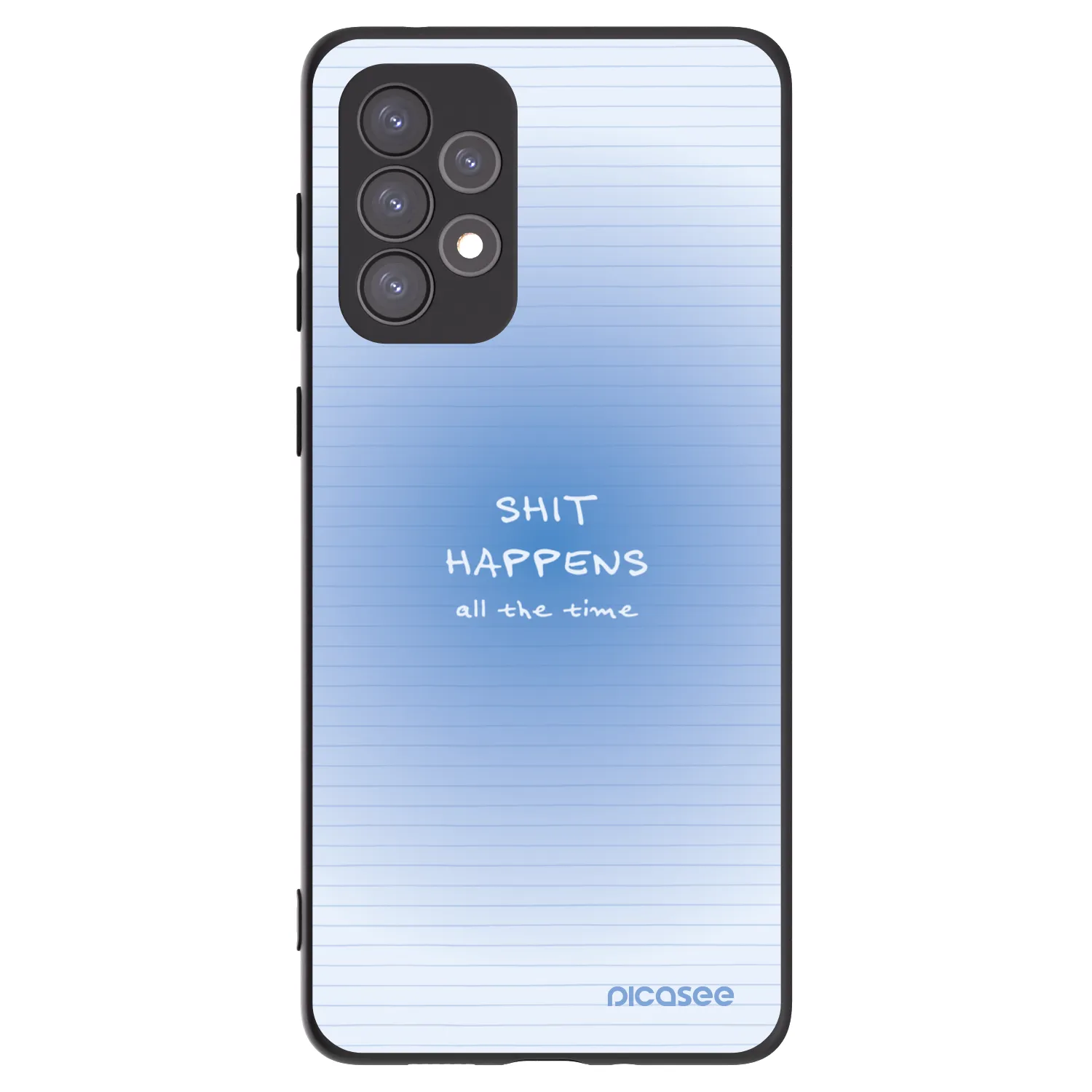 Picasee silikónový čierny obal pre Samsung Galaxy A73 5G - Oops Memo