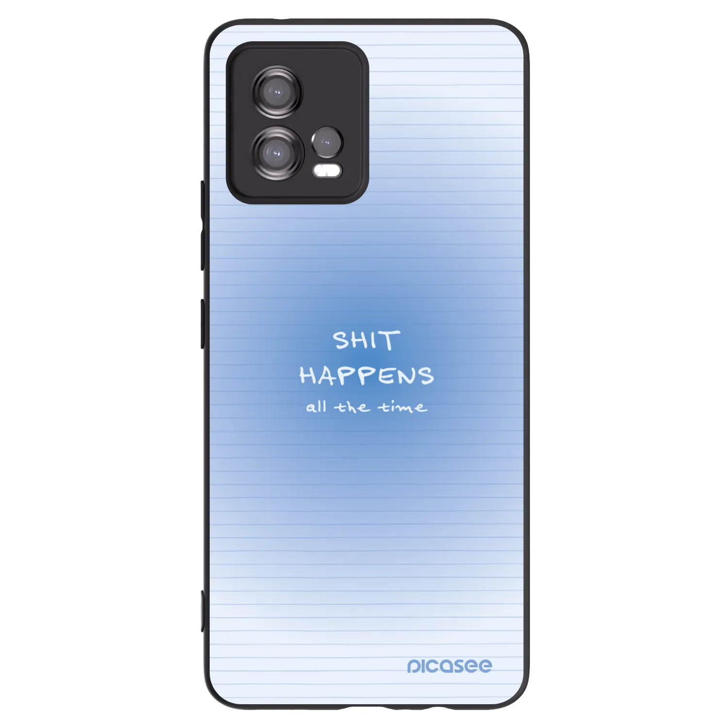 Picasee silikónový čierny obal pre Motorola Moto G72 - Oops Memo
