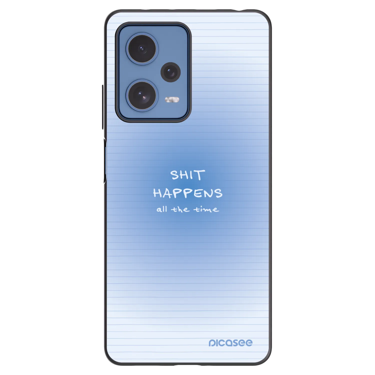 Picasee silikónový čierny obal pre Xiaomi Redmi Note 12 Pro 5G - Oops Memo