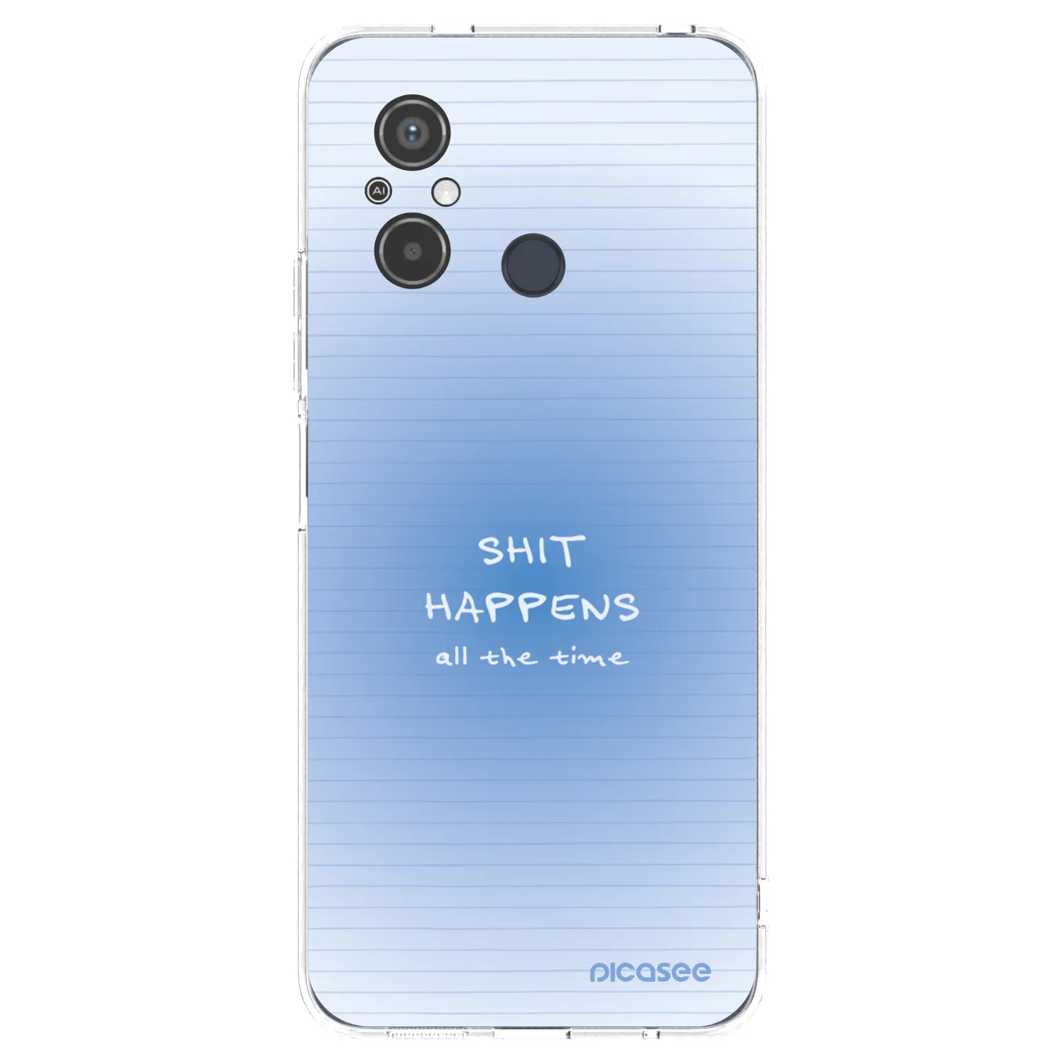 Picasee silikónový prehľadný obal pre Xiaomi Redmi 12C - Oops Memo