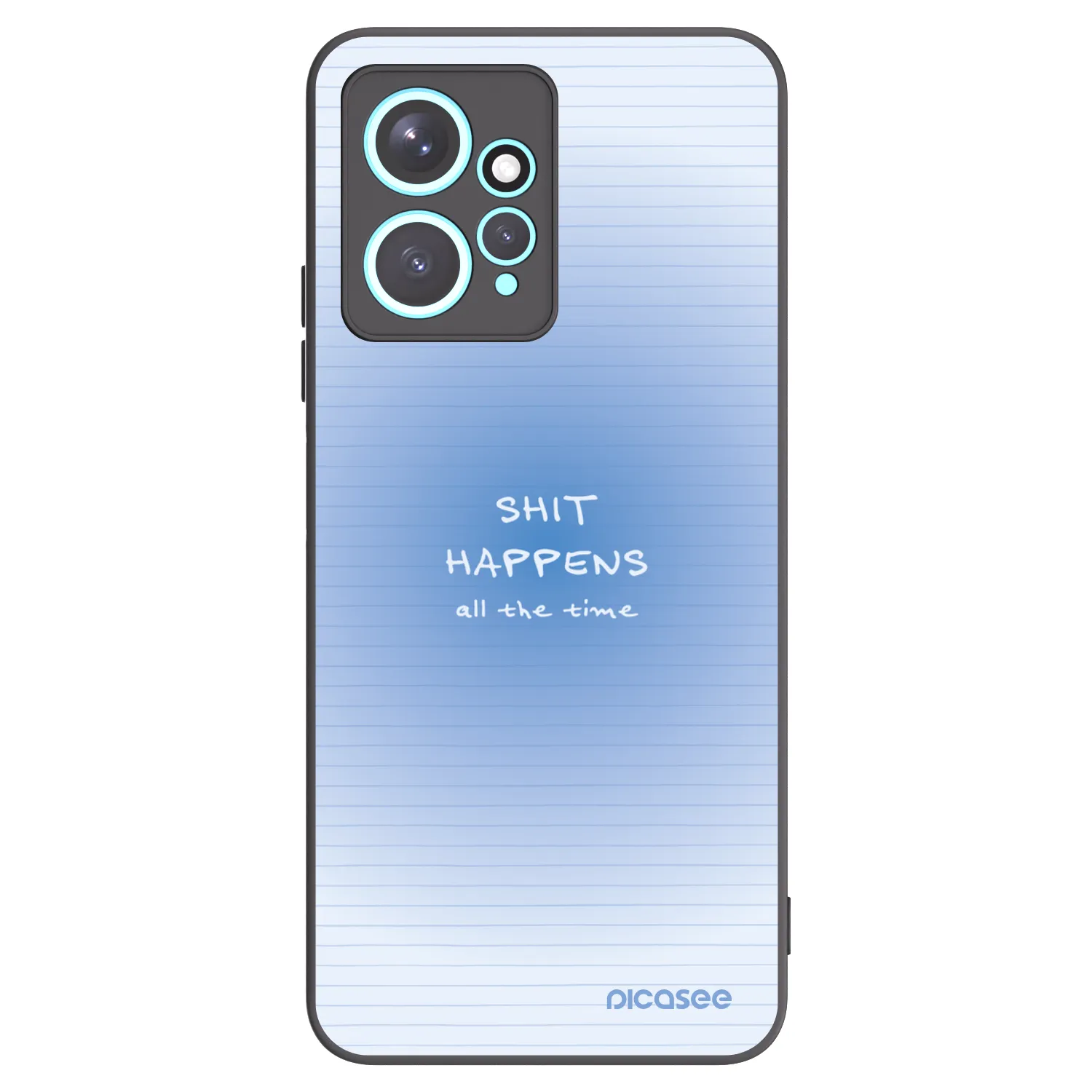 Picasee silikónový čierny obal pre Xiaomi Redmi Note 12 4G - Oops Memo