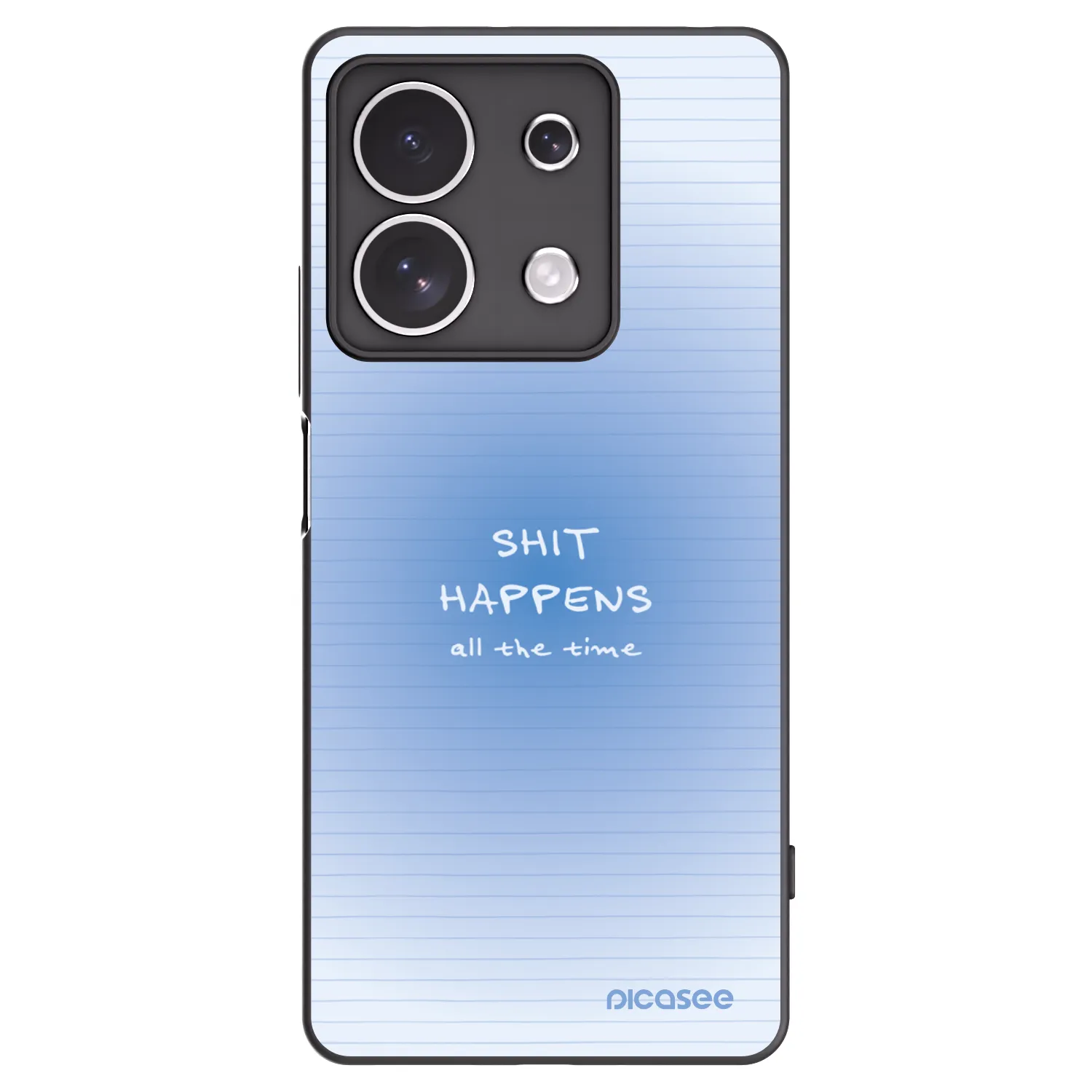 Picasee silikónový čierny obal pre Xiaomi Redmi Note 13 4G - Oops Memo