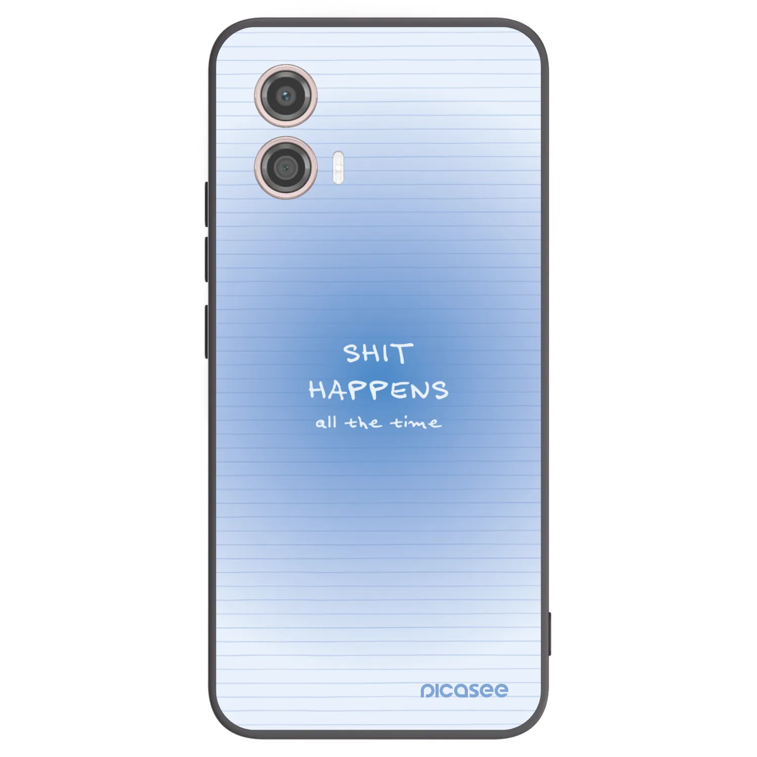 Picasee silikónový čierny obal pre Motorola Moto G53 5G - Oops Memo