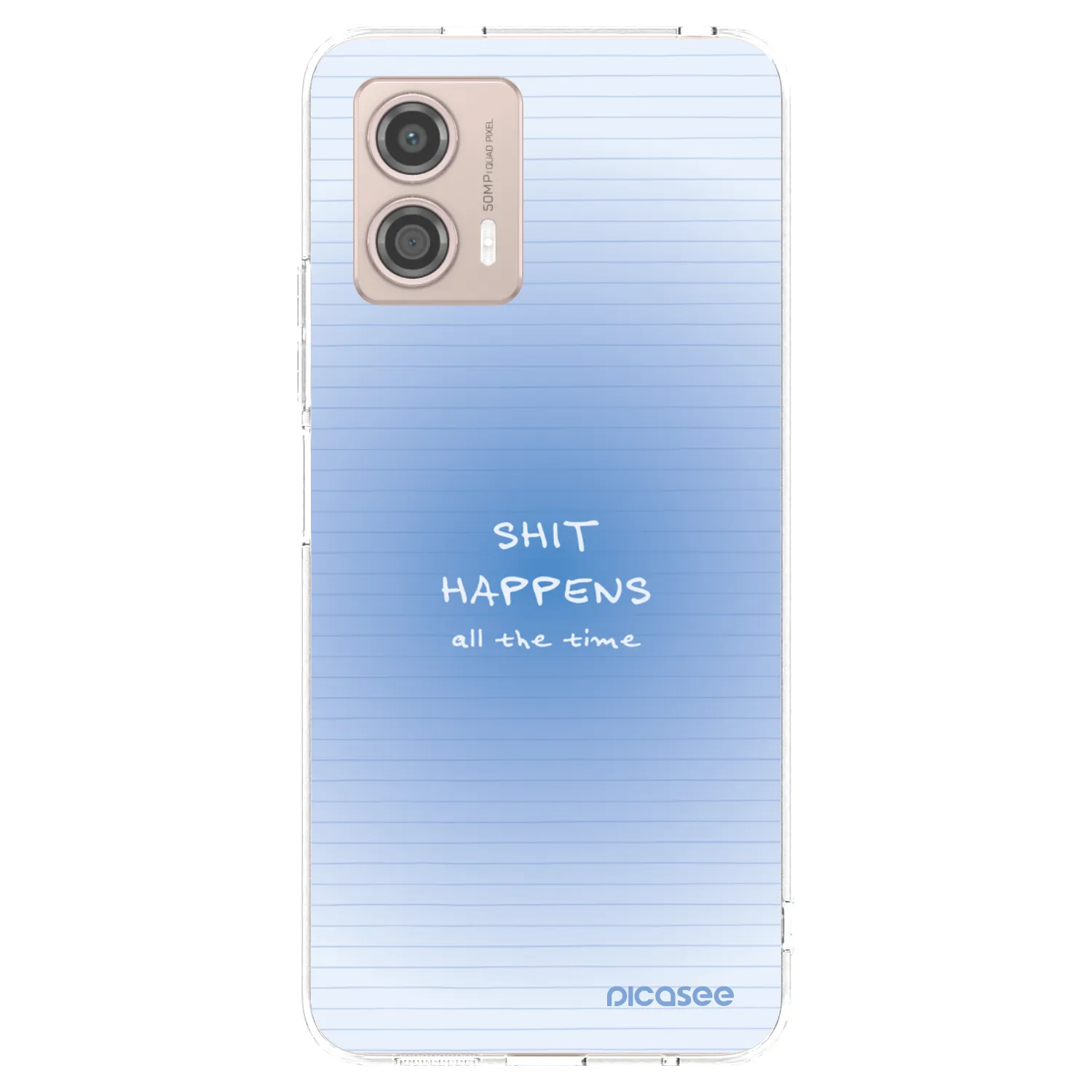 Picasee silikónový prehľadný obal pre Motorola Moto G53 5G - Oops Memo