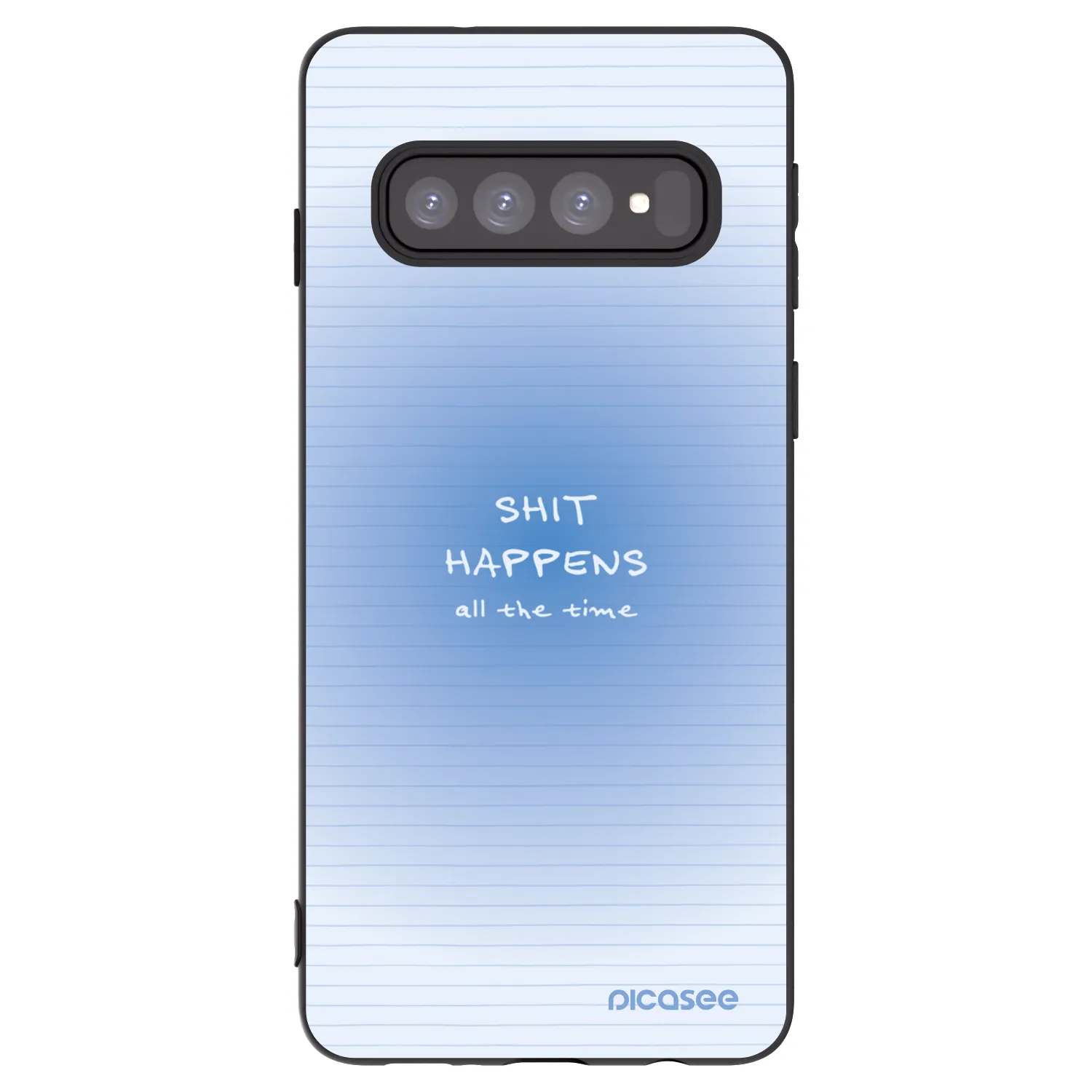 Picasee silikónový čierny obal pre Samsung Galaxy S10 G973 - Oops Memo