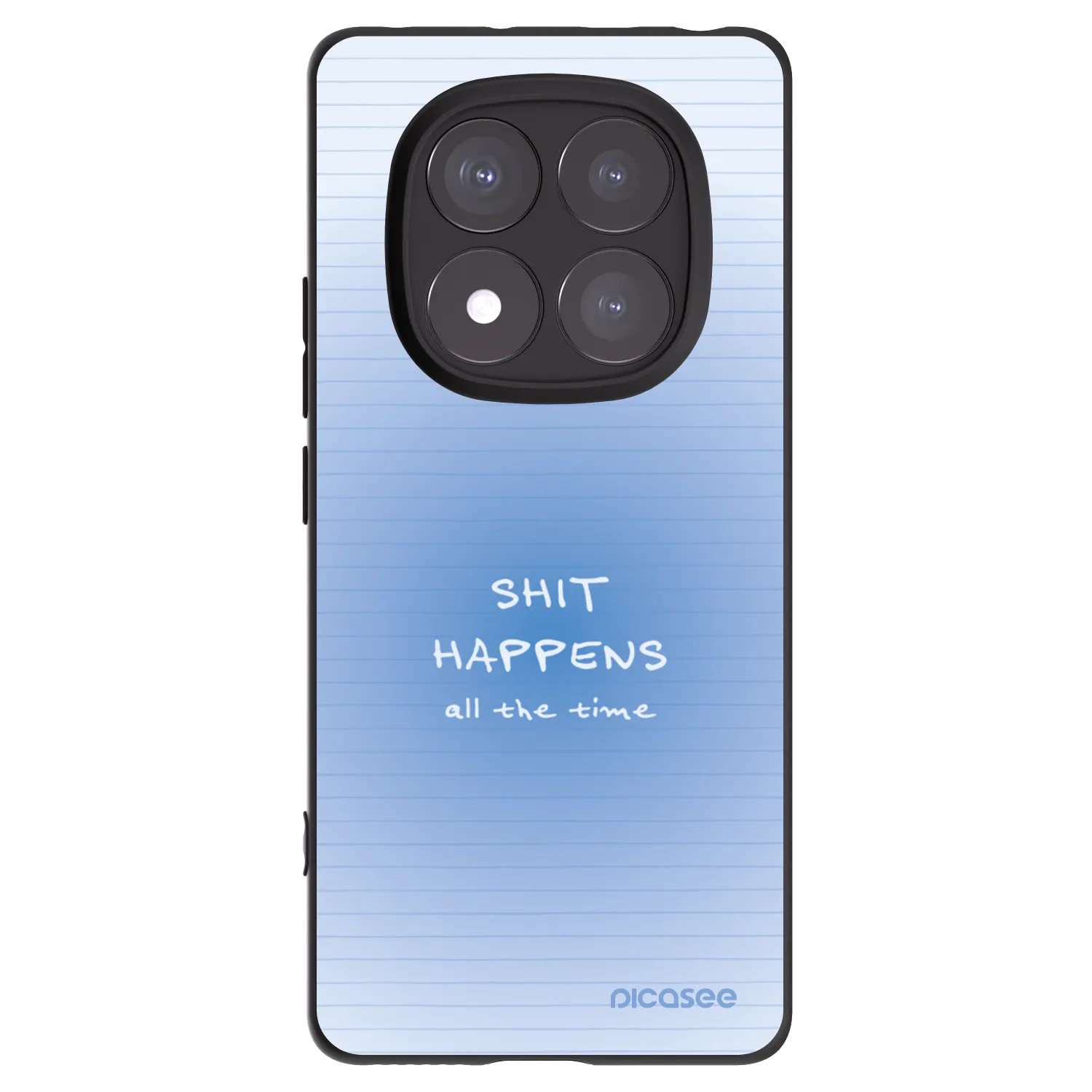 Picasee silikónový čierny obal pre Xiaomi Redmi Note 14 Pro+ 5G - Oops Memo