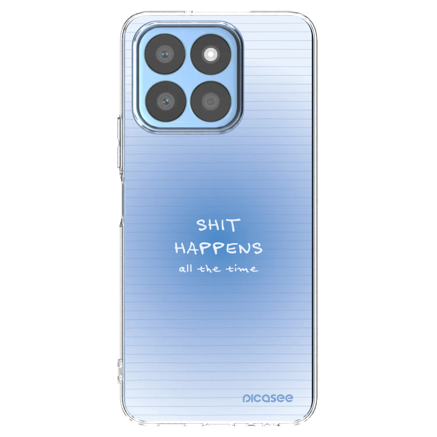 Picasee silikónový prehľadný obal pre Honor X8c - Oops Memo